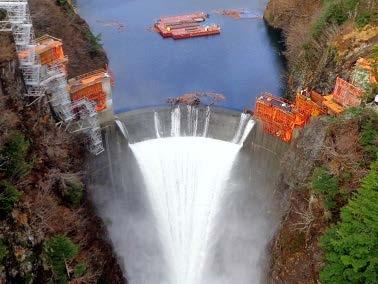 Blue Lake Dam Maintenance & Safety THE INTAKE GATE: A 26,000 lb intake gate 110 ft