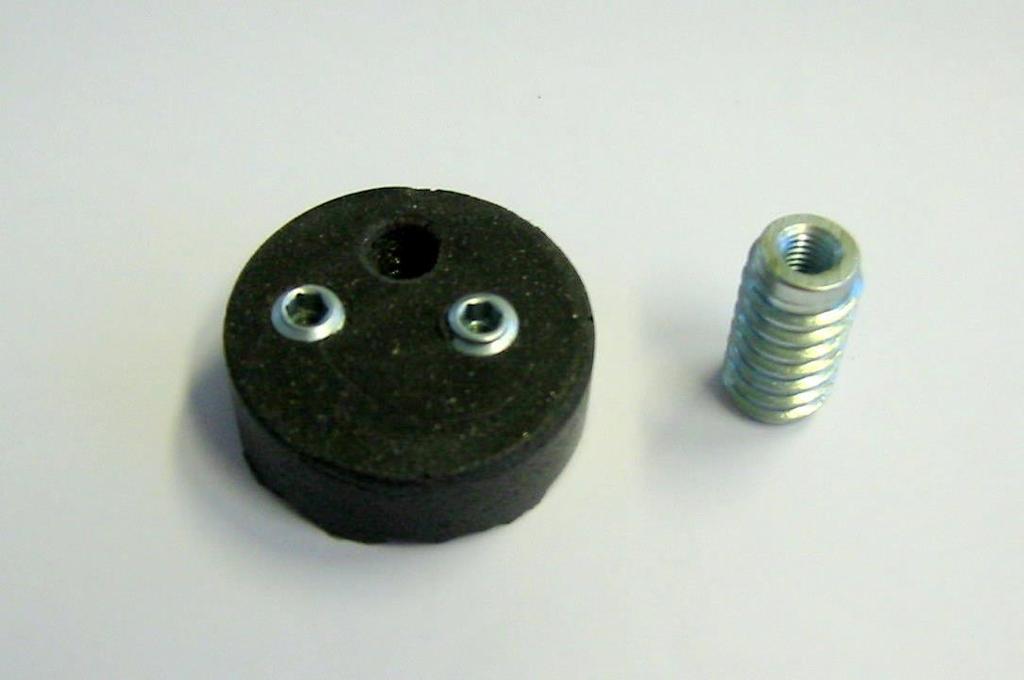 Inserts with screw thread can be mounted with precision.