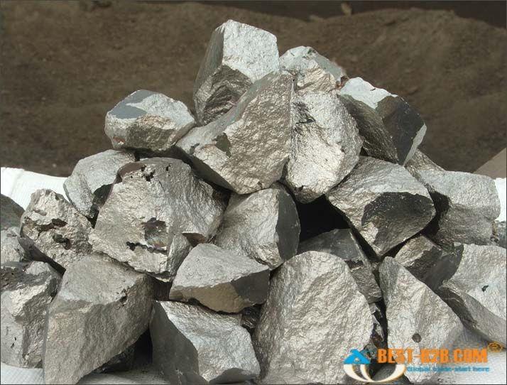 3)Ferro chrome -- Ferrochrome (FeCr) is an alloy of chromium and iron containing between 50% and 70% chromium. Mostly used for making stainless steel. Specifications Cr-60-70%, P-0.