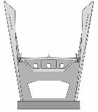 bearing system which support superstructure on top of the pylon crossbeam.