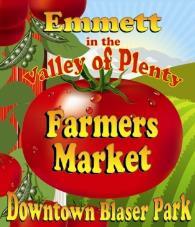 2019 Emmett Farmers Market Rules and Regulations Opening Day is Saturday, June 1, 2019 from 9:00 am to 1:00 pm The Emmett Farmers Market (EFM) is a community market, supported by the Mayor s office,