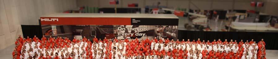 Hilti offers more than just product Over 100 Fire Protection Specialists and Field Engineers More than 1000 highly trained
