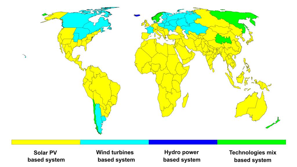 Regional differences in electricity supply The energy transition will have some key regional renewable energy generation differences (see Figure KF-6).
