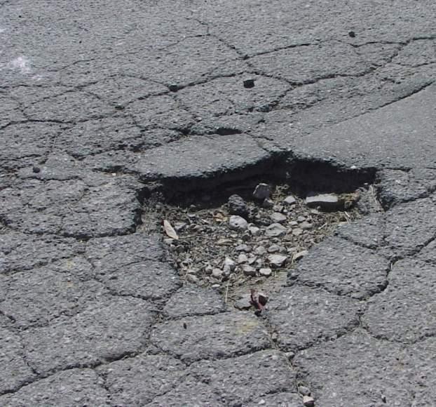 Potholes Causes: Inadequate Pavement Design Weakness in subgrade or subbase Poor compaction Segregation