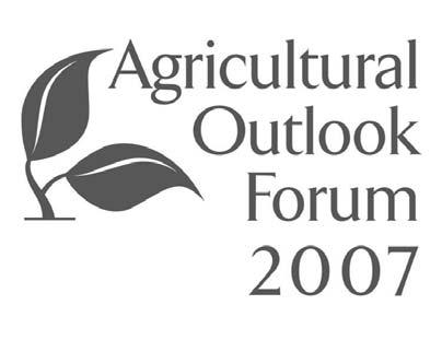 Agriculture at the Crossroads: Energy, Farm & Rural Policy The Forum will feature Secretary Mike Johanns, distinguished guest speakers, and a panel of America s leading CEOs focusing on the impact of