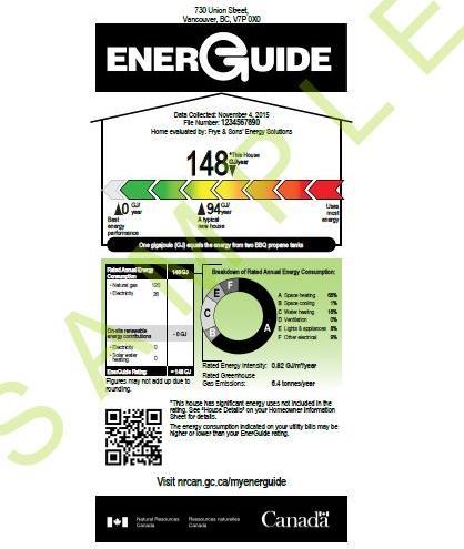 Figure 1: The Updated EnerGuide Rating and Label Source: Natural Resource Canada Homeowners have access to energy incentives and rebates for home energy improvements through a series of steps: 1 a.