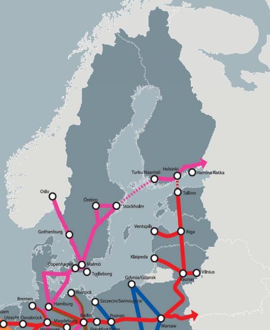 Regional showcases Corridor void regions Central Scandinavia