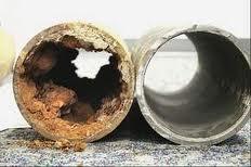 Poor Maintenance Tuberculation in old cast iron pipe