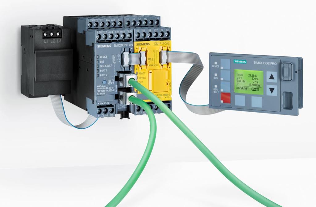 SIMOCODE pro with OPC UA for increased plant transparency and smooth operation 2 Vendor-independent communication via OPC UA: Direct data exchange with HMI panels or SCADA systems creates a flexible