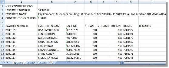 contributions for these organizations can be exported through excel in a standard format or customized
