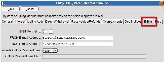 E-Bills 4- Utility Billing MCSJ users now have the ability to offer paperless billing to their customers. E-bills, Printed Bills, or both can now be generated during the normal bill printing process.