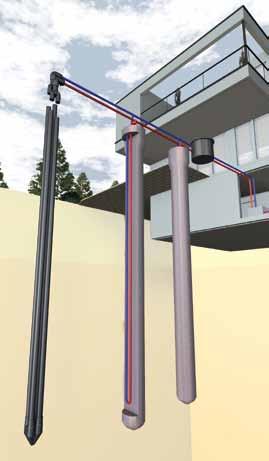 Unrivalled safety for depths up to 400 m FRANK geothermal probes made from quality materials The underground temperature is more or less constant irrespective of the season.