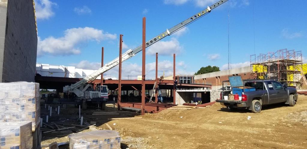 Steel erection continued