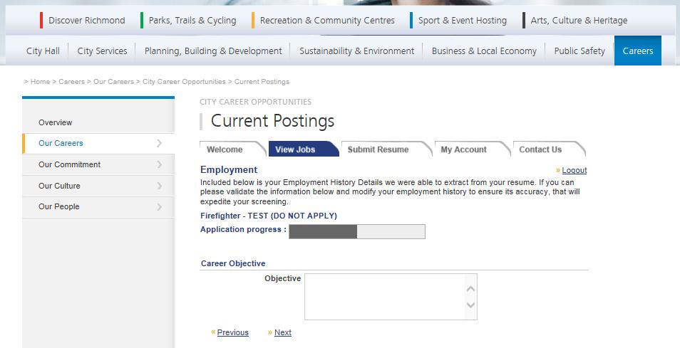 Step 11 On the Employment page, review any pre filled
