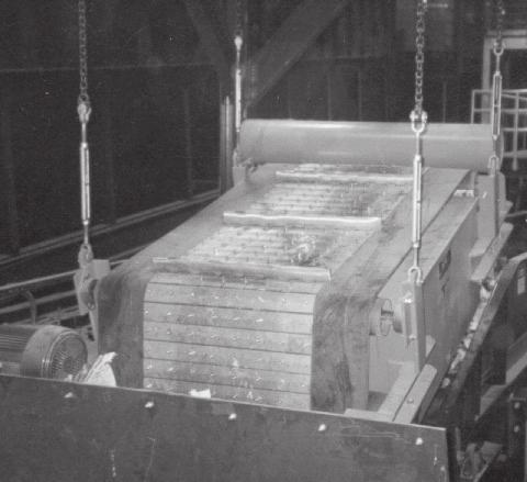 SUSPENDED ELECTROMAGNETIC SEPARATORS Automatically reclaims ferrous from product flows on conveyor belts