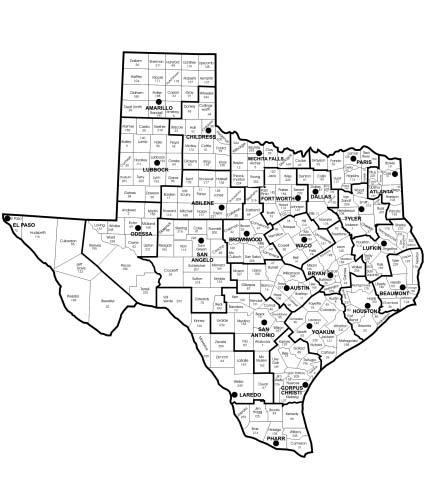 Appendixes Appendix C Texas Counties and TxDOT
