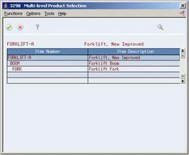 Revising a Sales Order for a Configured Item 1. Locate the sales order for the configured item. 2. Choose the Configured Item Change Processing option.