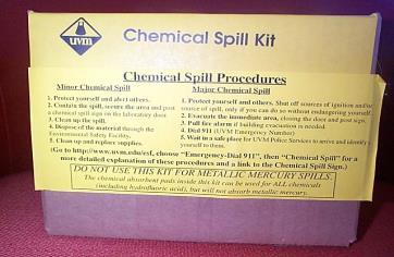 SPILL PROCEDURES For minor spills: spills less than 1 liter Use the Spill Kit provided by Environmental Safety.