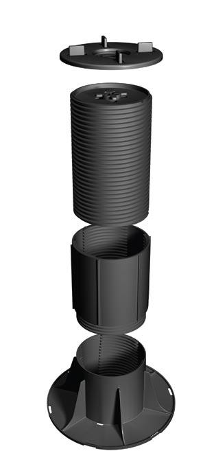 With a simple but very effective design, this pedestal makes for a rapid and effortless decking installation.