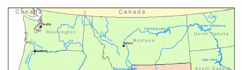 Clarks Fork to Green River Snake River to North Horse Creek Bear River to Ham s Fork Creek Mississippi River to Navajo River Approximate Scale Colorado
