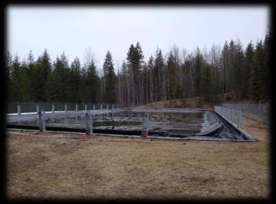 Chlorine is combined with surface water and then stored in the million gallon reservoir. The reservoir has a polyvinyl chloride cover to keep out debris and wildlife.