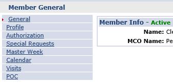 Member Management Member Profile Member Module Index of Pages General Vendor Information