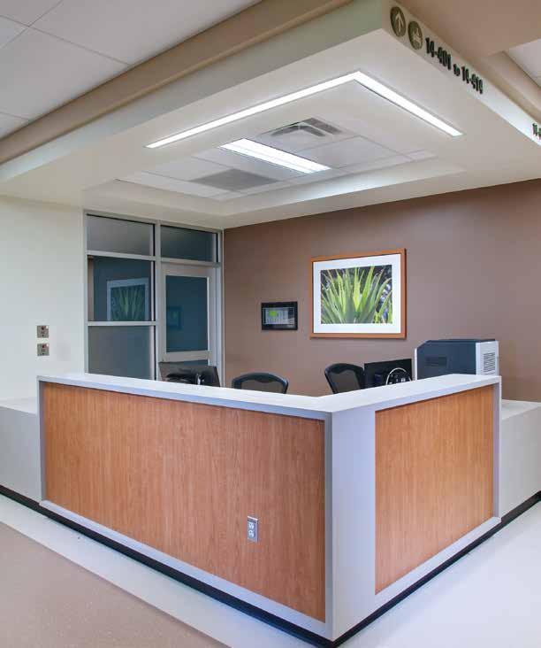 DESIGNED FOR HEALTHCARE PSI s Healthcare products include custom casework, millwork, wall panel systems and headwall solutions.