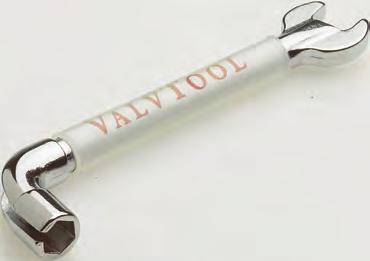 58 Polymeric Fittings High Pressure ValvTool & File & Wrench ValvTool For making connections in hard-to-reach areas Ideal for nuts with 1/4 hex and 5/16 heads