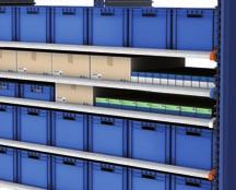 This system makes it easier for order preparation because it is ideal for storing all types of