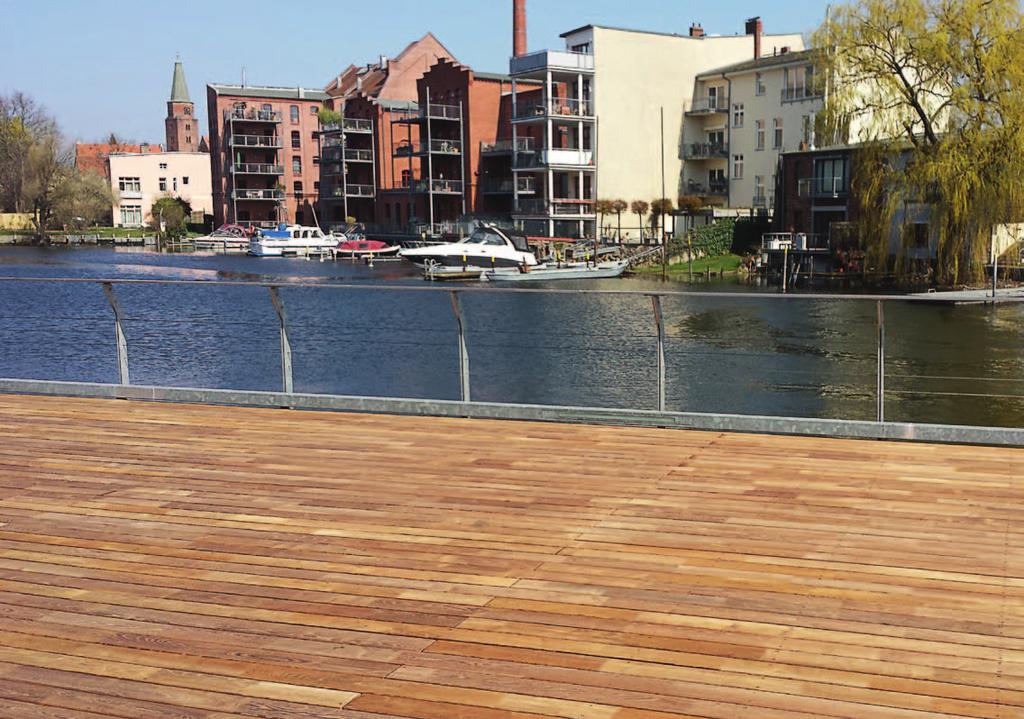 Terrace deckings - laminated 12 Field of application bench profiles sub-constructions