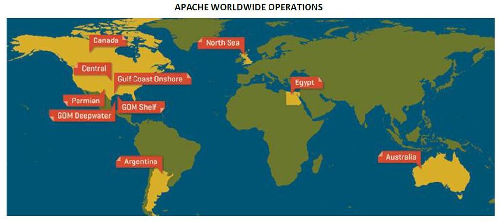 APACHE A NEW LNG SUPPLIER Apache Worldwide Operations Apache Corp.