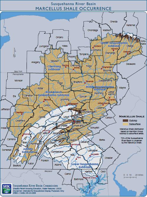 Water Use Data in Susquehanna Basin Total water use: 716.0 million gallons (6/1/08 to 5/21/10) 209.