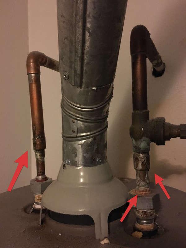 1 Hot Water Systems, Controls, Flues & Vents IMPROPER INSTALLATION Water heater it is best practice to have flex lines connecting the water lines in and out to allow for movement without possible