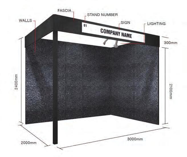 Exhibitor Package 1: 3m x 2m Exhibition Space only with 2.