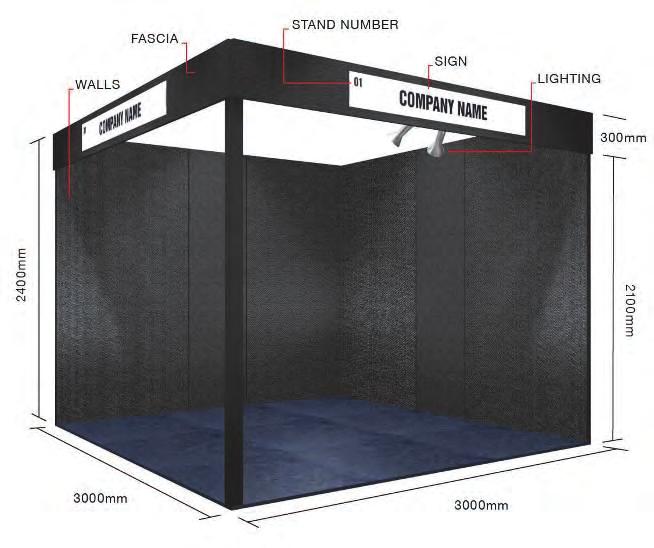Exhibitor Package 2: 3m x 3m Large Exhibition Space with 2.