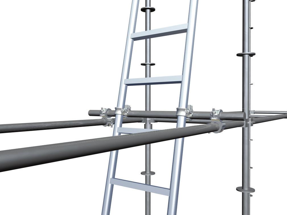 Internal ladder access: Proscaf has standard ladders as well as those suitable for distances larger than 2m between the working