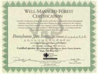 SFRMP Forest Certification