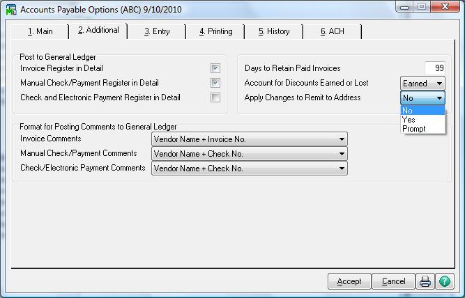 In AP options you can set the option to apply changes to the Remit to Addresses.