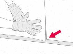 It is important to make sure the support frame is straight and level, and to secure it with