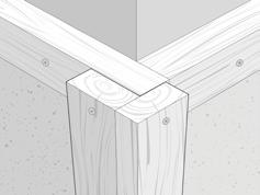 Make sure the battens meet at the corners, since they will provide