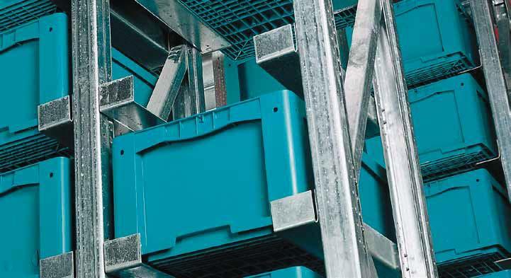 EUROPEAN SIZE STACKING CONTAINERS European Small parts size containers stacking KLT containers BN type EEK Ideal for automated bin storage way.