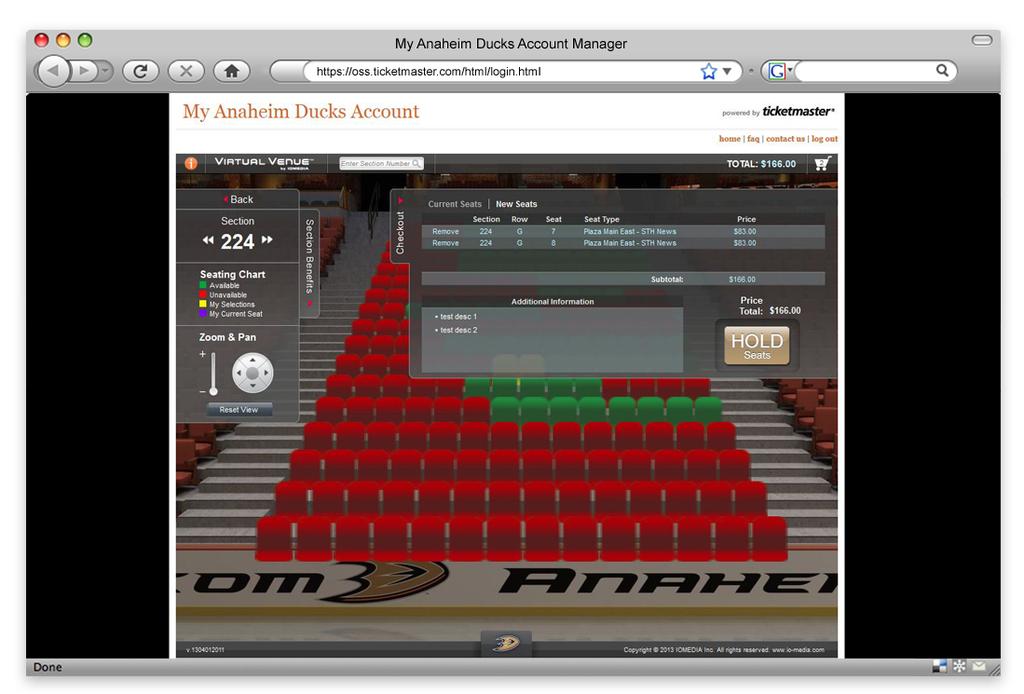 Step 7: CONFIRM YOUR NEW SEAT LOCATION To confirm and hold your new seat(s) selection, click the checkout tab to the right and review