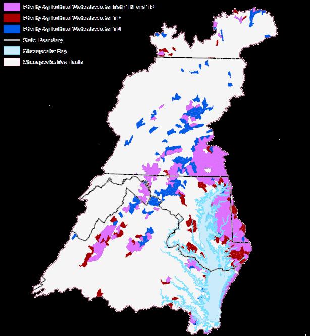 How SPARROW Models Can Inform Nutrient Management Decisions Chesapeake Bay Priority Agricultural Watersheds Both TN and TP TP TN Predict mean-annual flux, yield and concentration for unmonitored