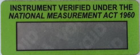 (National Measurements Institute) course, they are authorised to do the calibration There are different types of equipment standards, though Ask them to show they are