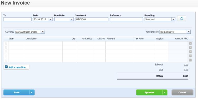 The invoices fields are as follows: To: This is the Customer if it is existing, as you start typing the customer will appear.