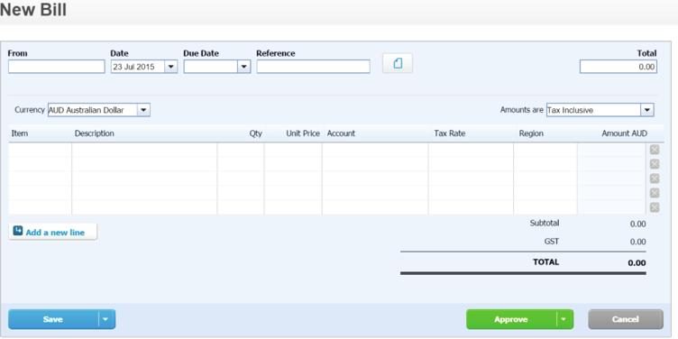 3. BILLS In Xero, Bills are much like Sales Invoices. Bills are referred to as the invoices you receive from Suppliers.
