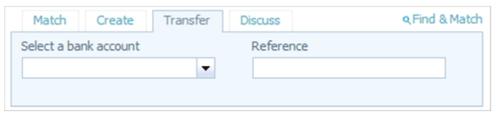 Transfer Xero's Transfer tab lets you enter a quick transfer between 2 Xero bank accounts during bank reconciliation.