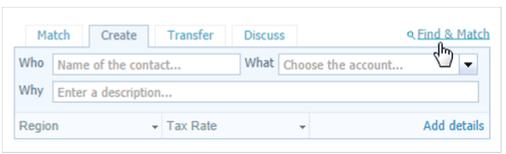 Discuss The discuss tab can be used where there is a comment you would like to leave regarding a transaction for example you may be unsure where to allocate something, so you could record a note in