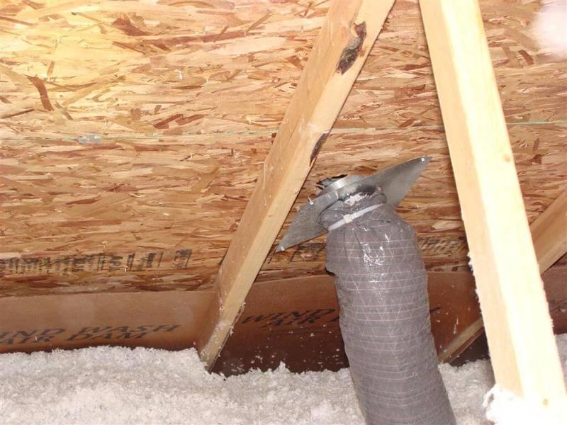 11.4.1 Exhaust Systems DUCTS LOOSE Ductwork in the attic is loose or disconnected.