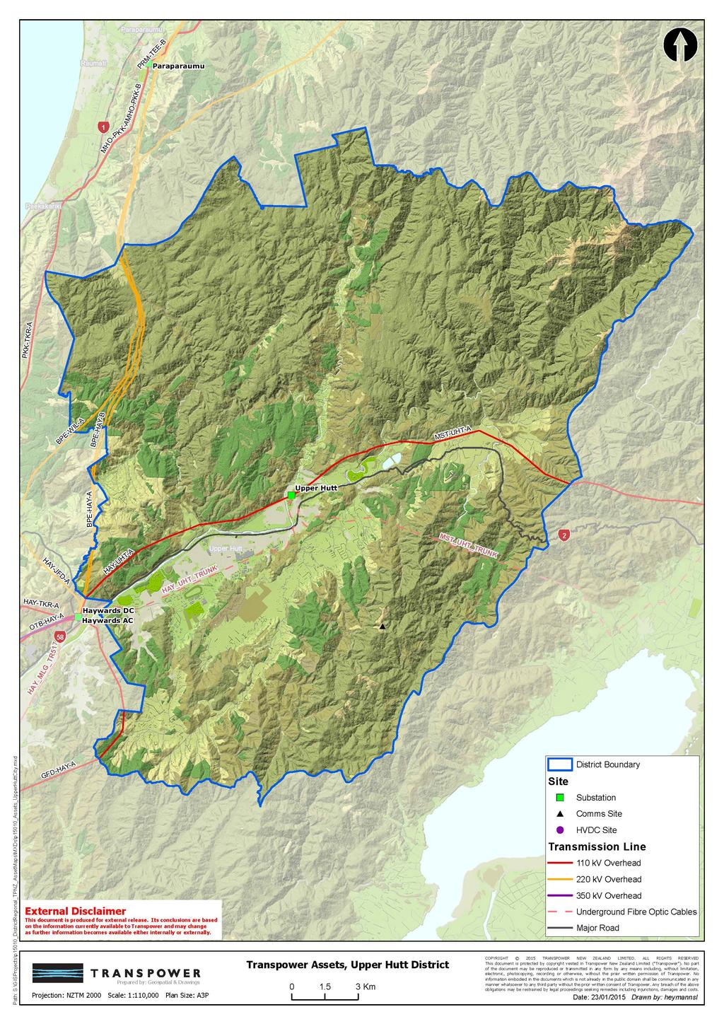 Attachment A: Upper Hutt District National Grid Transmission